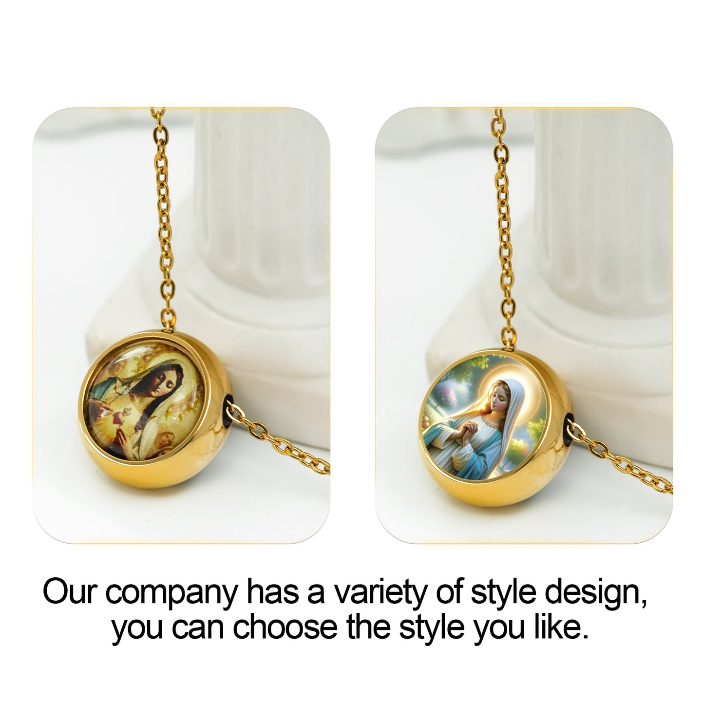 GIVELUCK stainless steel Small Perfect Gold Non opening - Customized