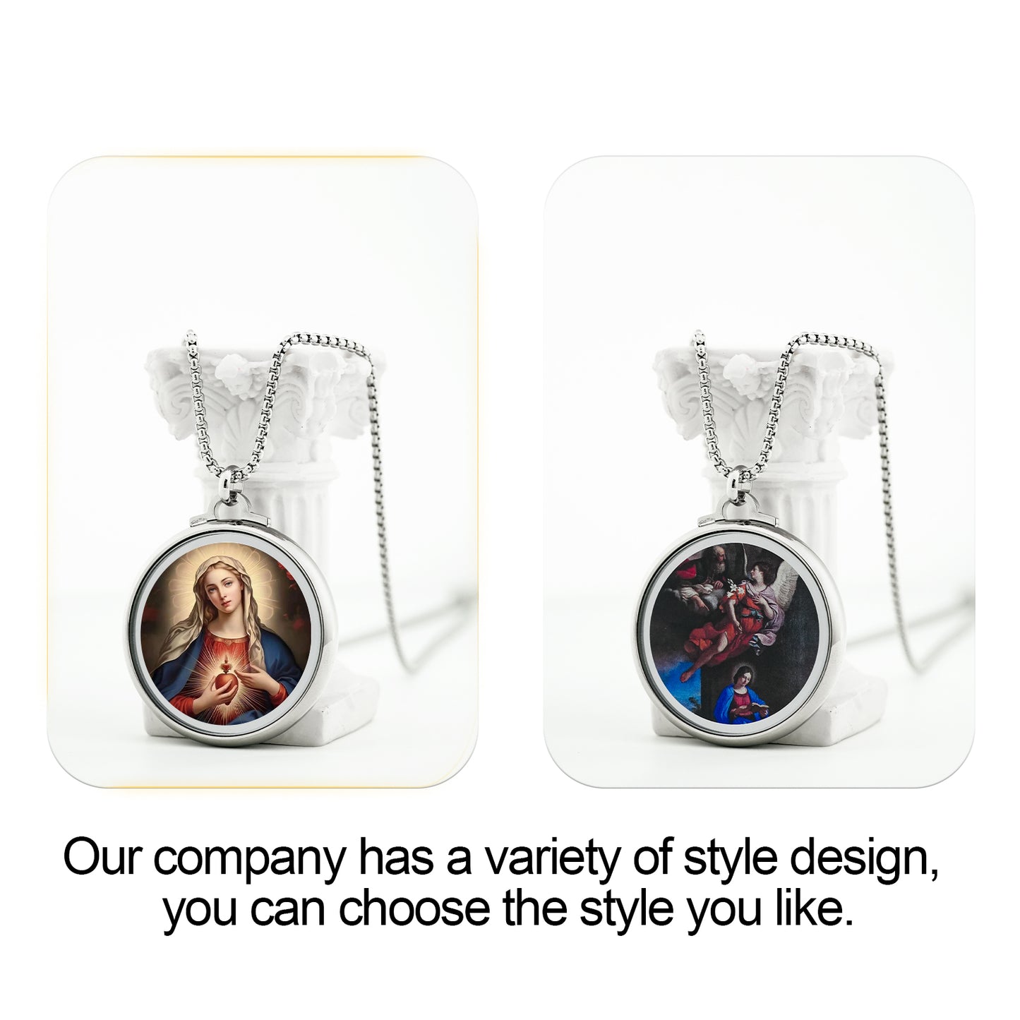 GIVELUCK Stainless steel Buddha ear silver large size non opening and closing - customized