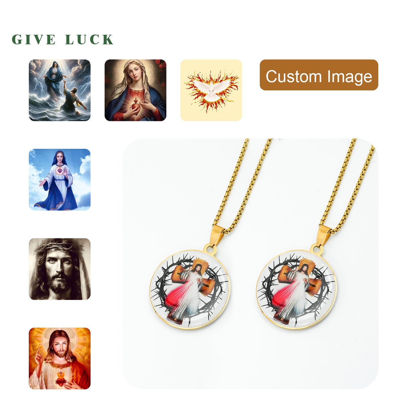 GIVELUCK stainless steel Brand Painted Circular Golden - Customized