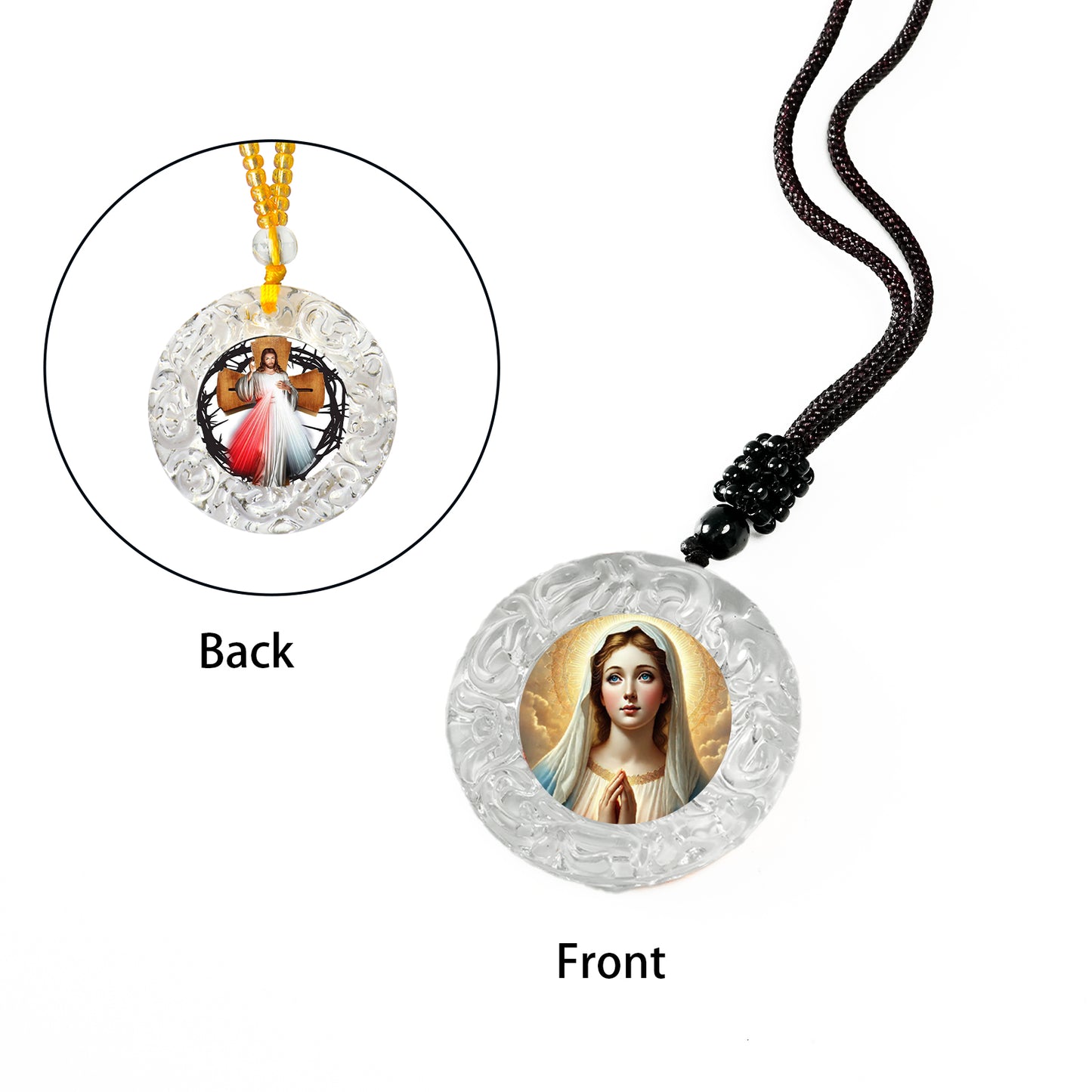 GIVELUCK Glass small circle - white - pattern customization
