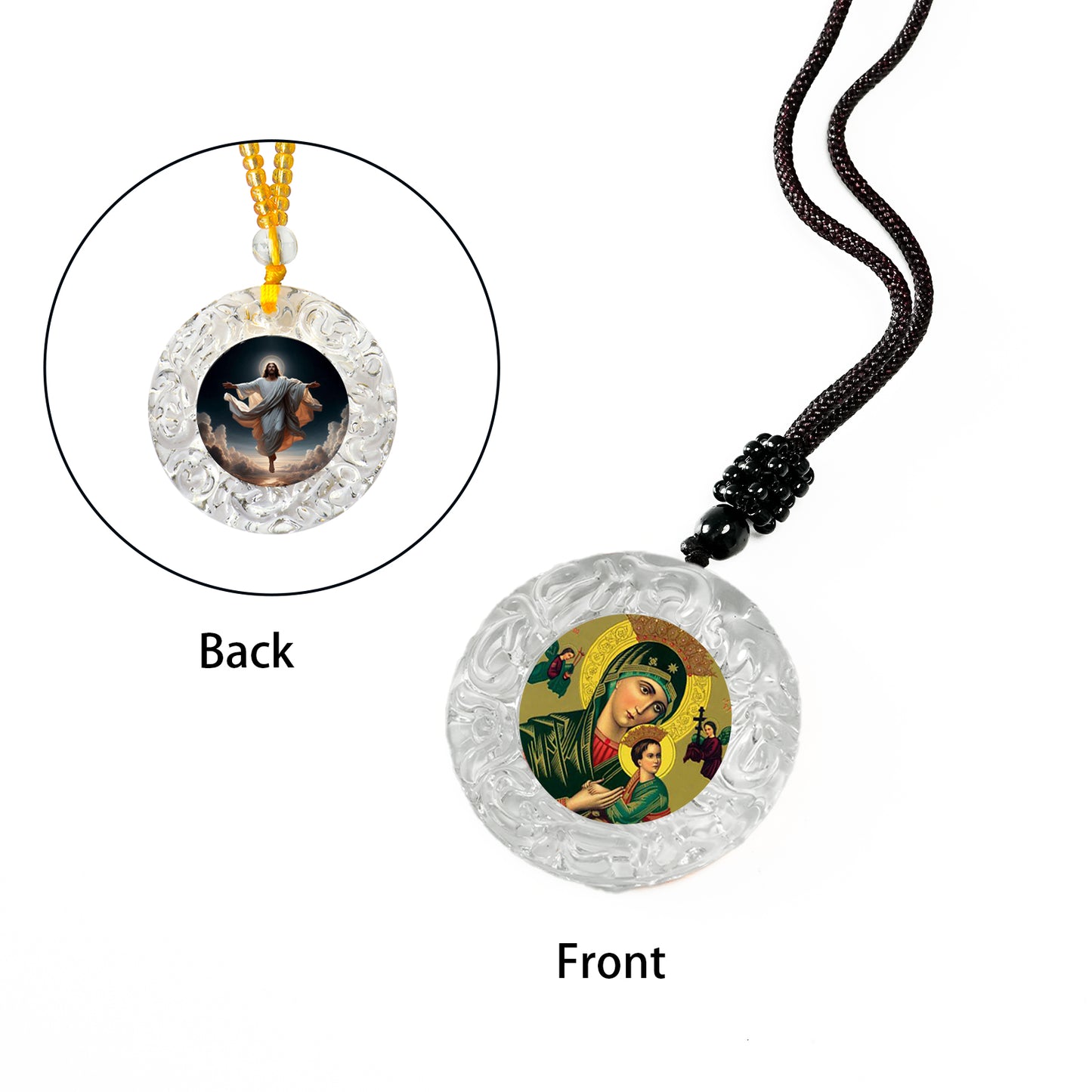GIVELUCK Glass small circle - white - pattern customization