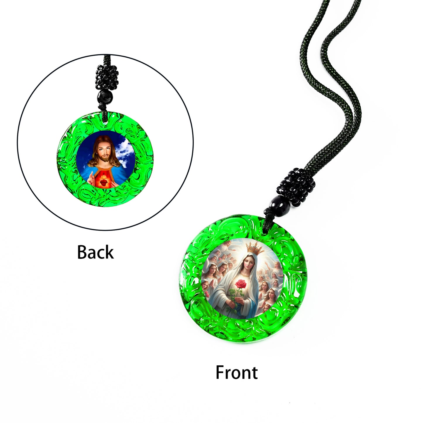 GIVELUCK Glass Small Circle - Green - Customized Pattern
