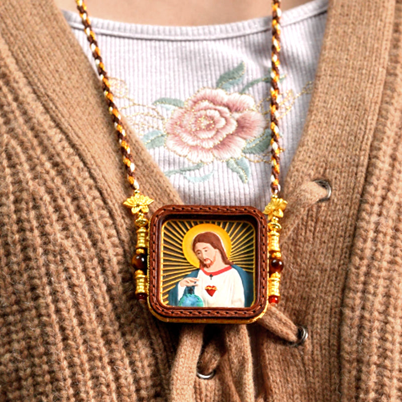 GIVELUCK Jesus wipes - Gold-winged design - Customized pattern