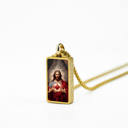 GIVELUCK Stainless Steel Fangtang Pendant Gold Large - Customized