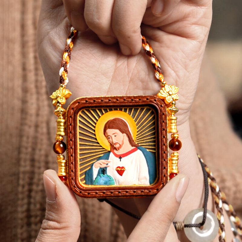 GIVELUCK Jesus wipes - Gold-winged design - Customized pattern