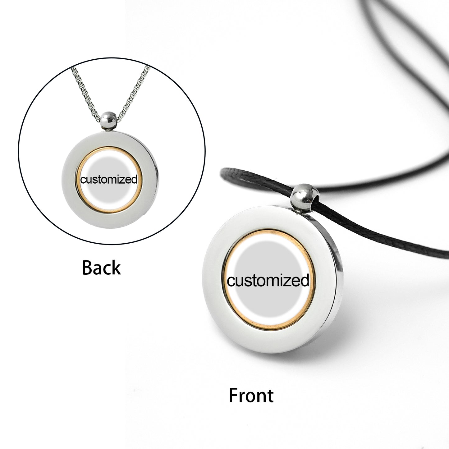 GIVELUCK Stainless steel double-sided small circle - customized