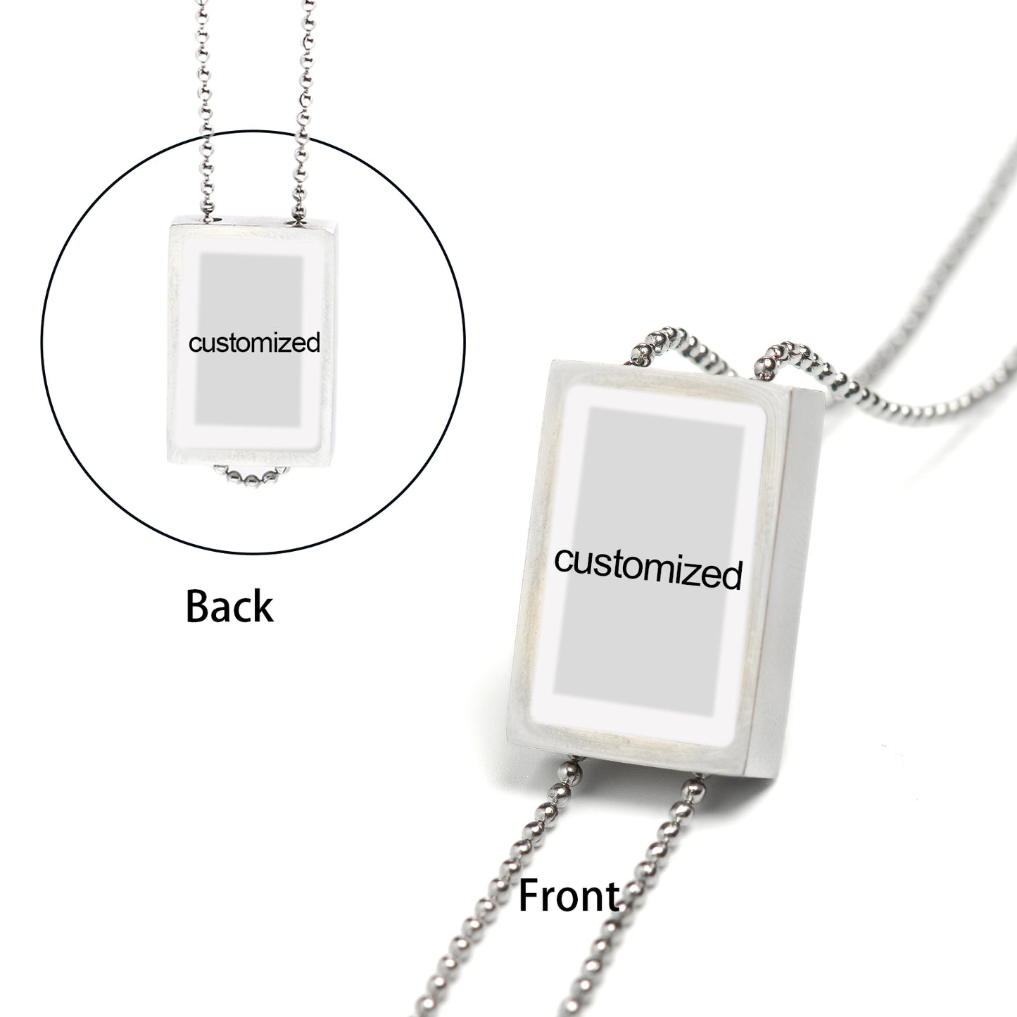 GIVELUCK Stainless Steel Fangtang Pendant - Customized