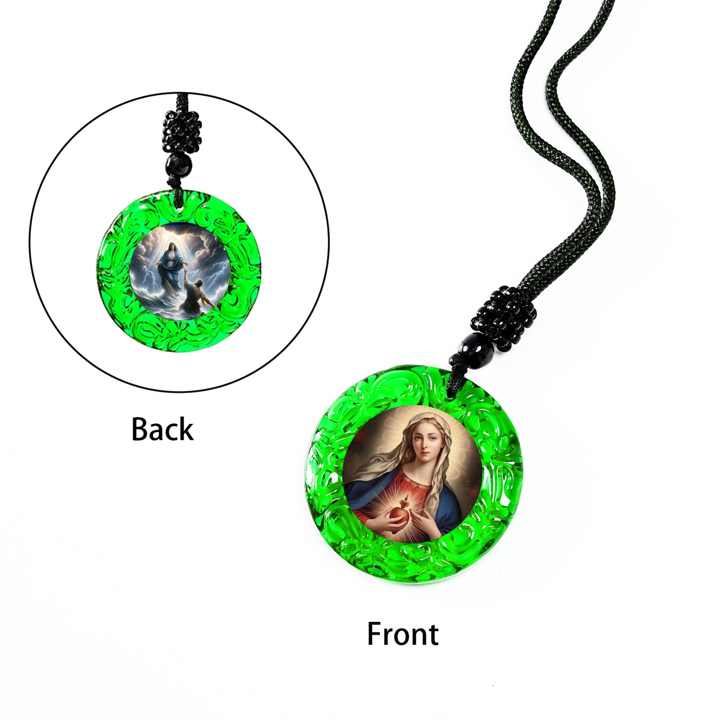 GIVELUCK Glass Small Circle - Green - Customized Pattern