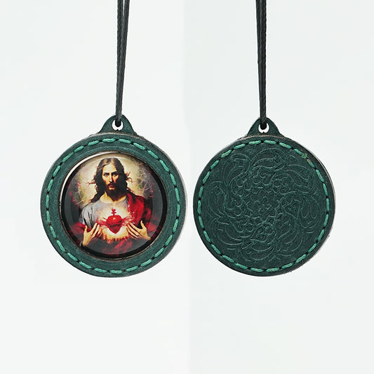 GIVELUCK Leather shell pendant necklace with various shapes and styles - pattern customization