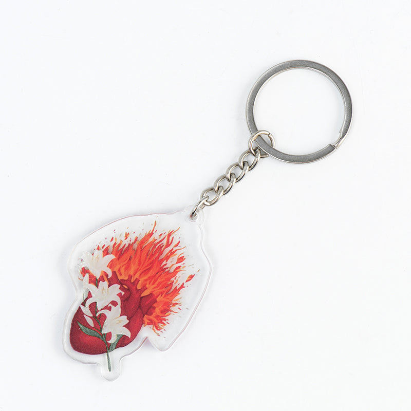 GIVELUCK Acrylic keychain, with customizable pattern and shape