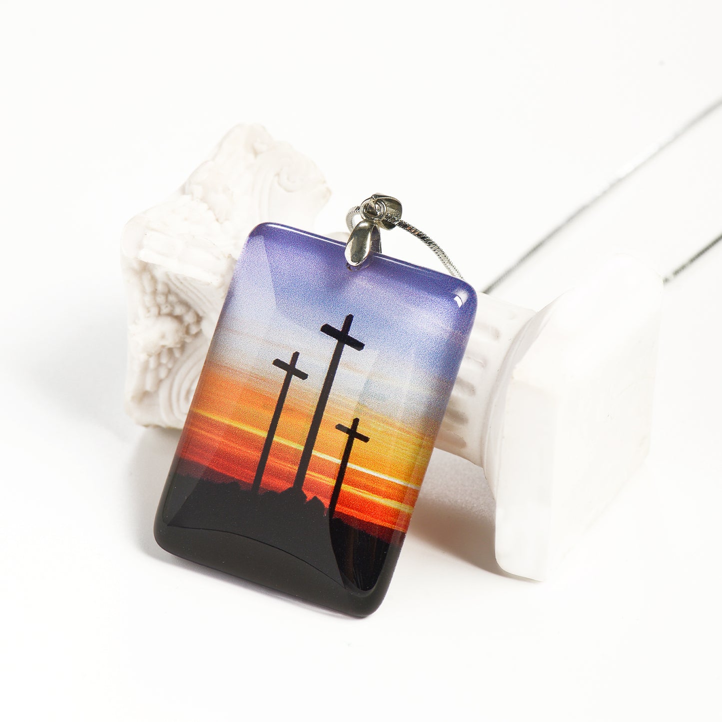 GIVELUCK Customized Crystal Tangka Large Rectangular Pattern