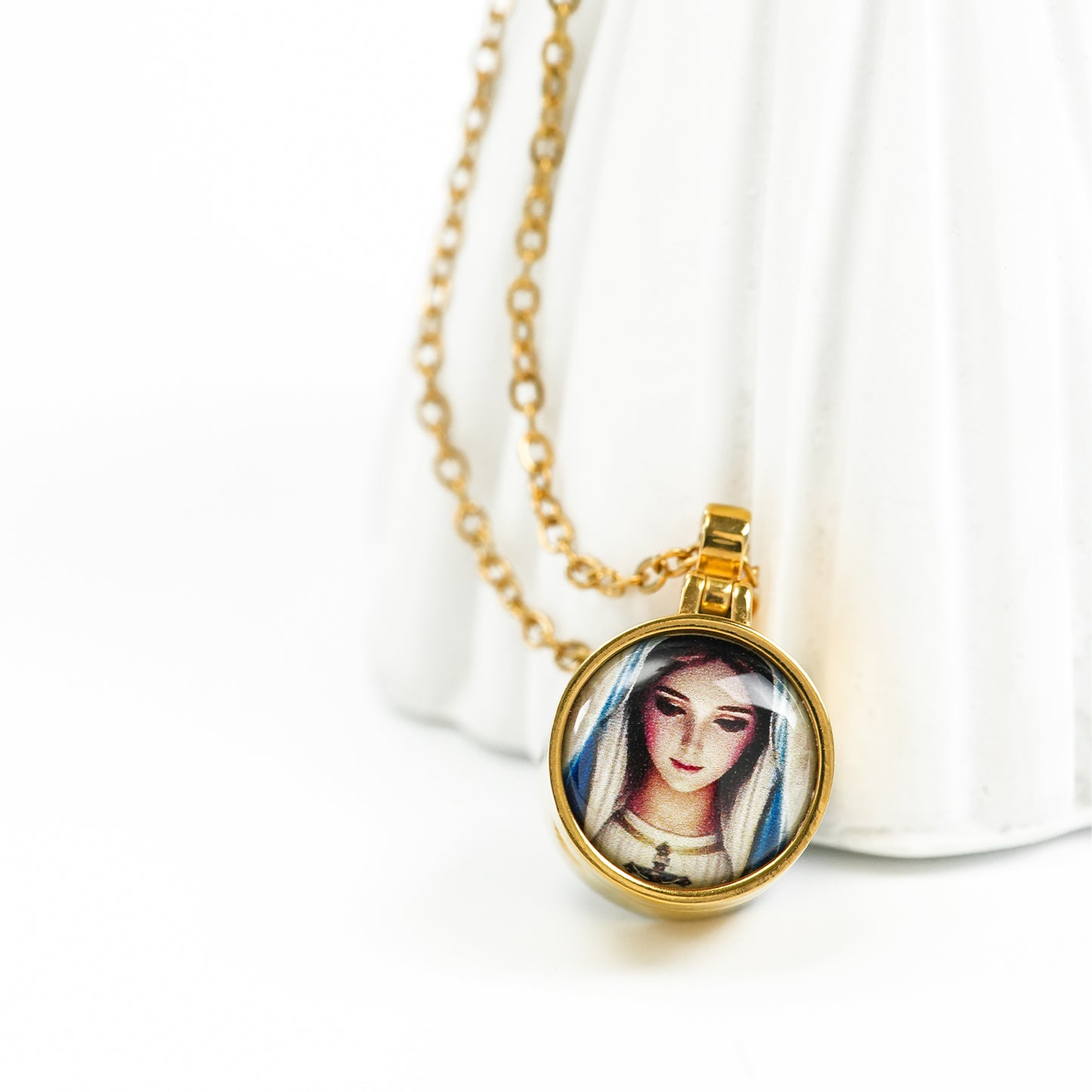 GIVELUCK Stainless Steel Linglong Gawu Box Round Gold - Customized
