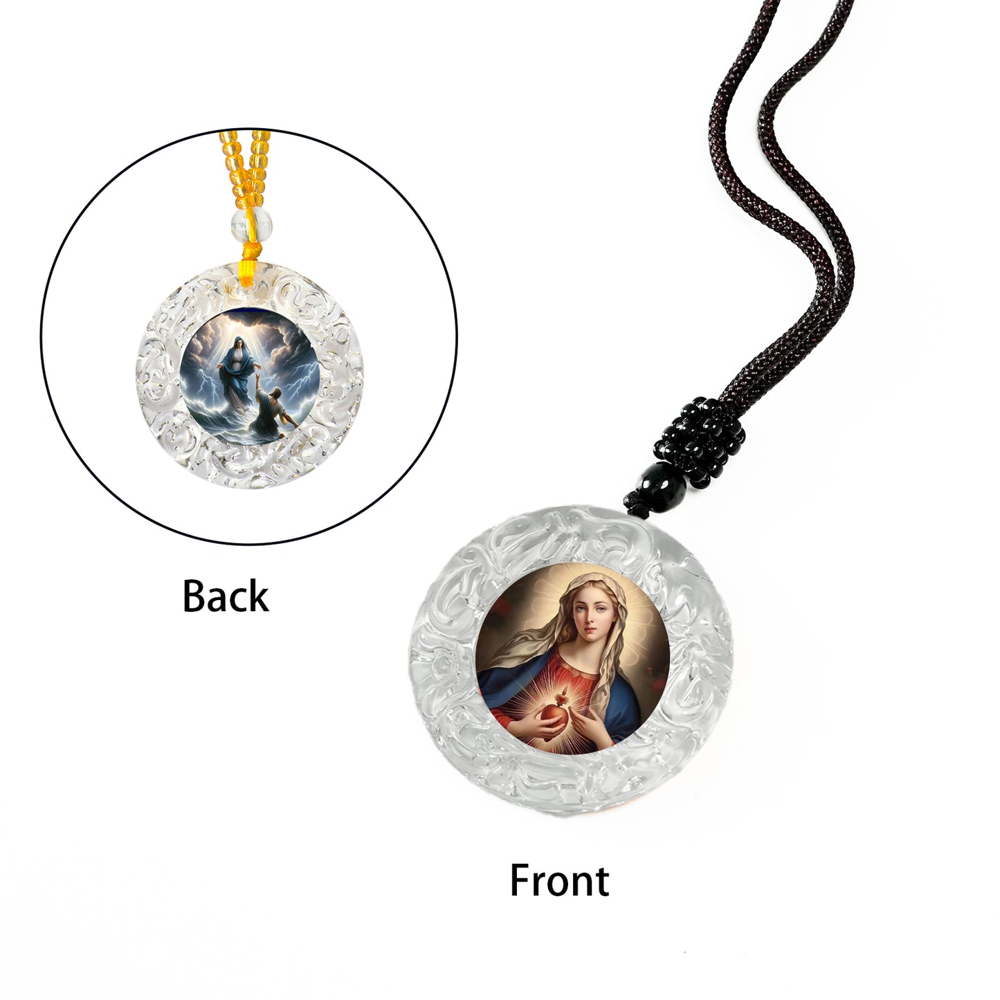 GIVELUCK Glass small circle - white - pattern customization