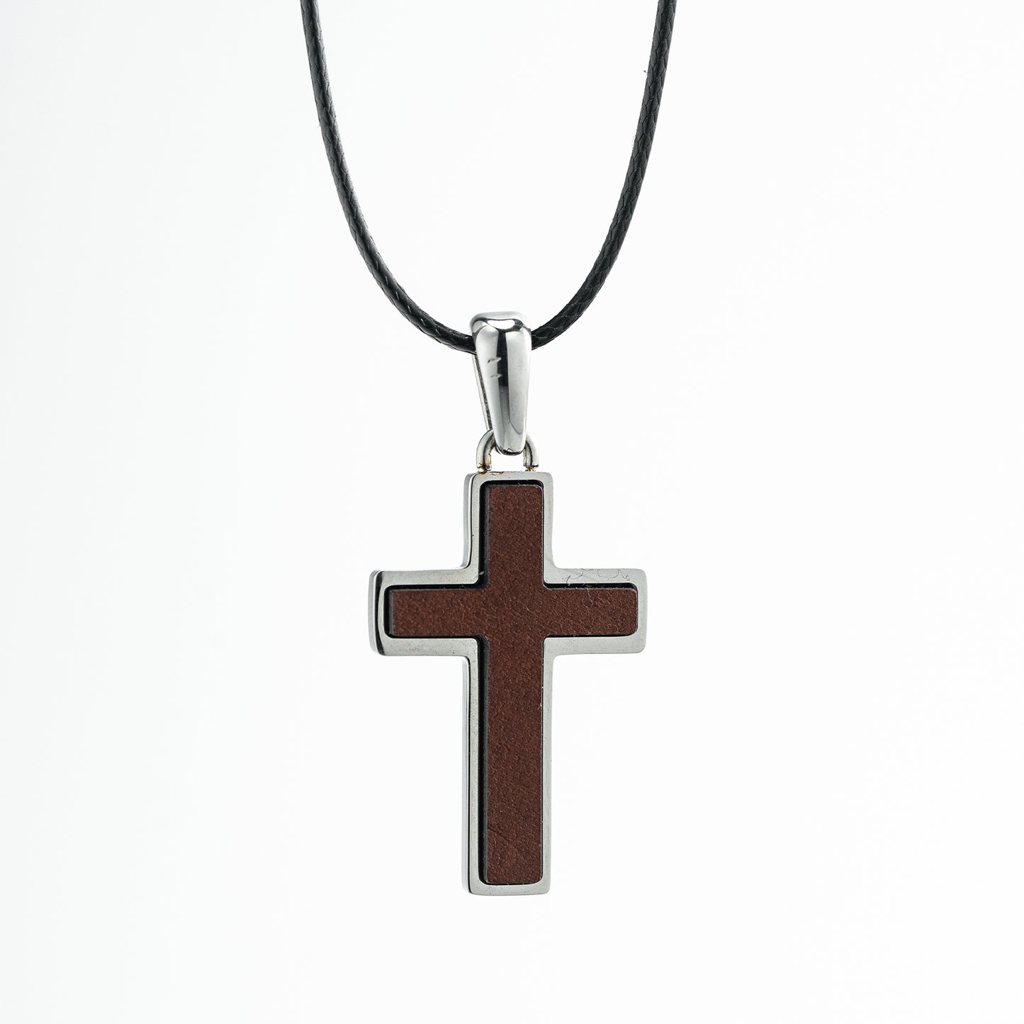 GIVELUCK Stainless steel wooden core cross