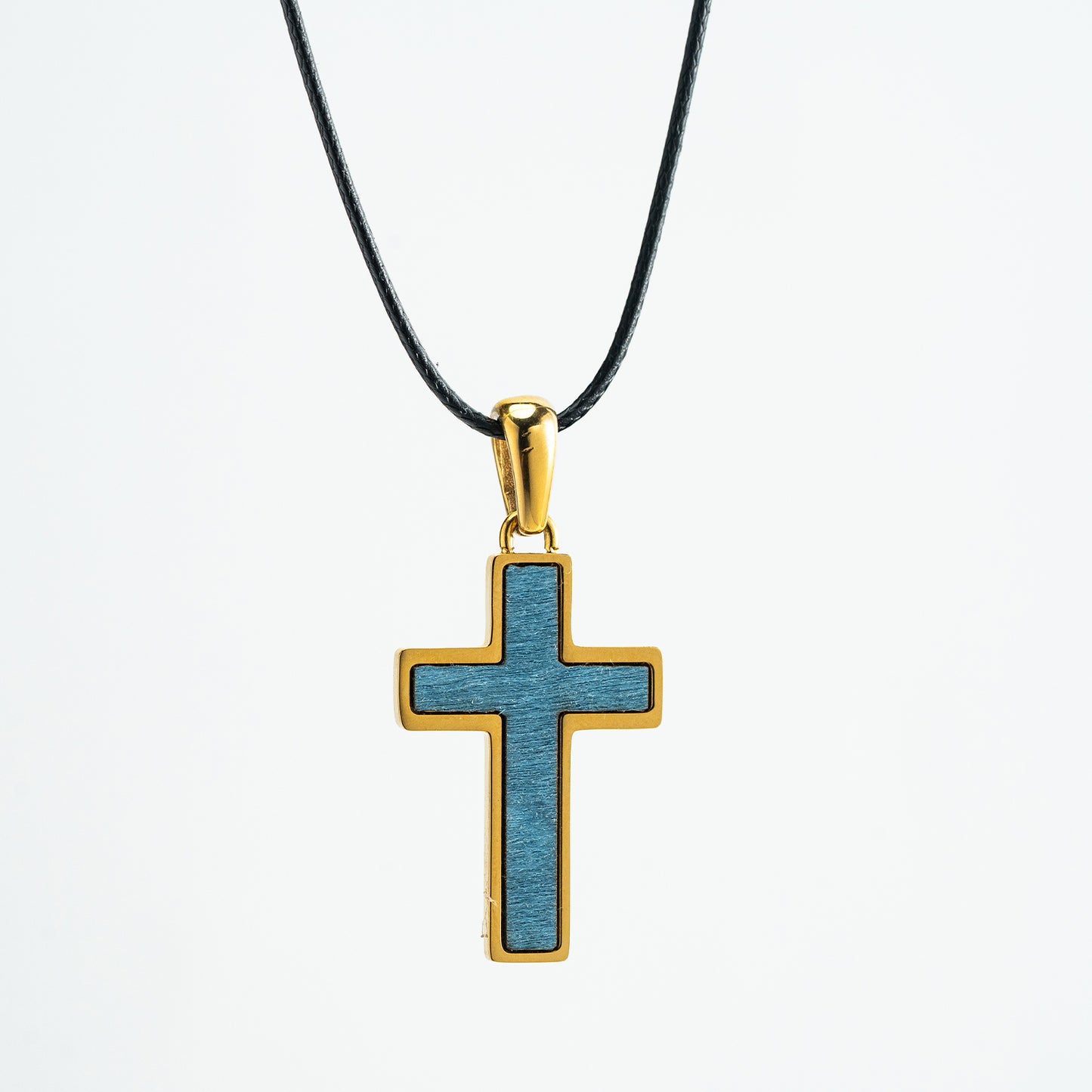 GIVELUCK Stainless steel wooden core cross