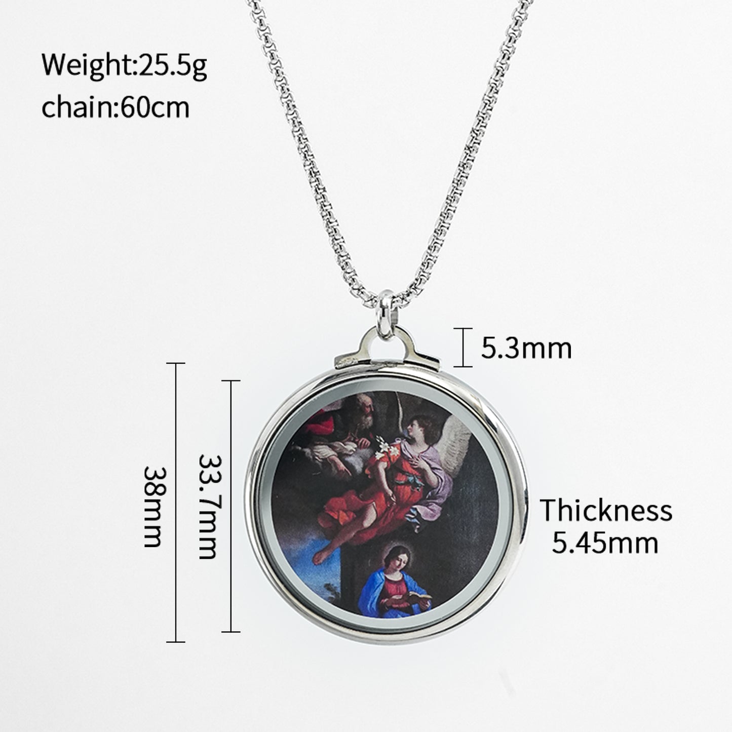 GIVELUCK Stainless steel Buddha ear silver large size non opening and closing - customized