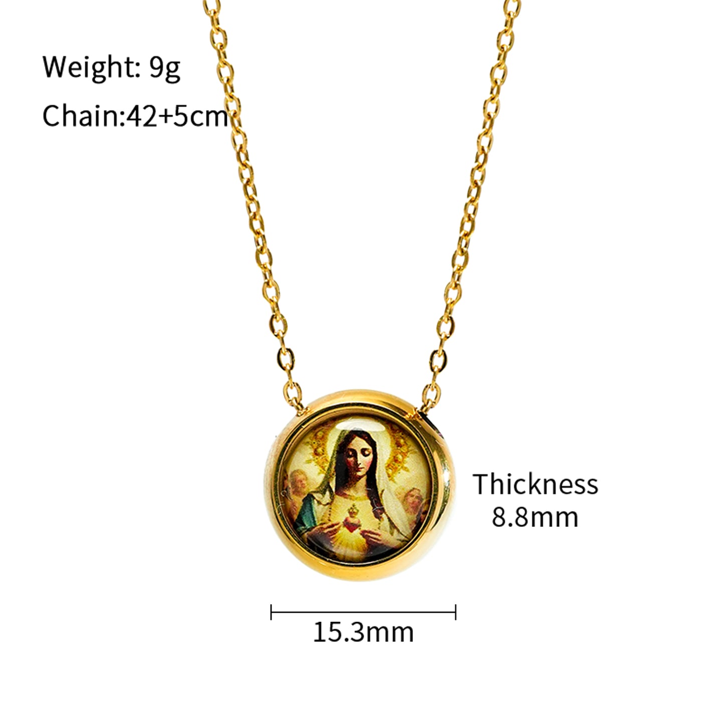 GIVELUCK stainless steel Small Perfect Gold Non opening - Customized