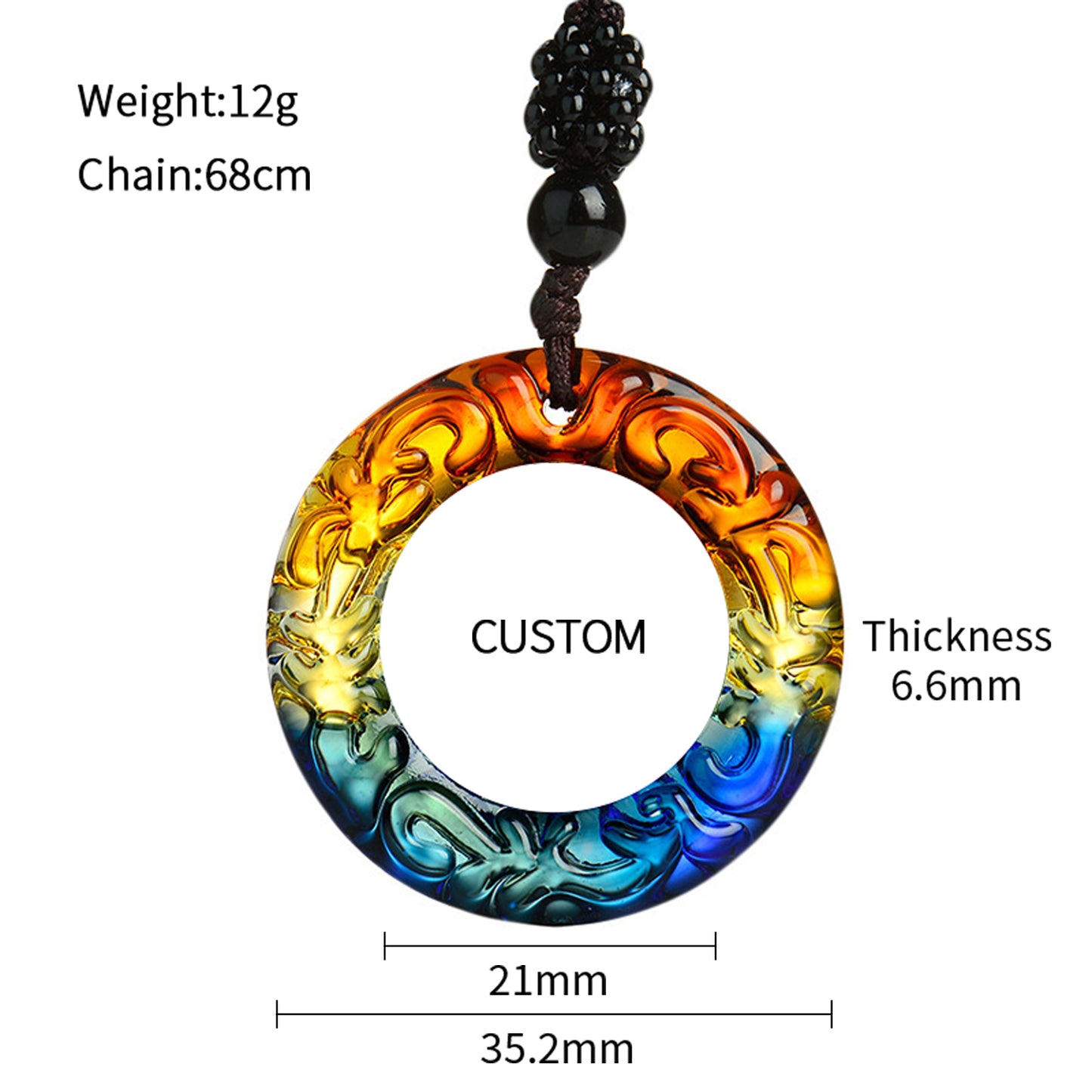 GIVELUCK Customized Glass Small Round Pattern