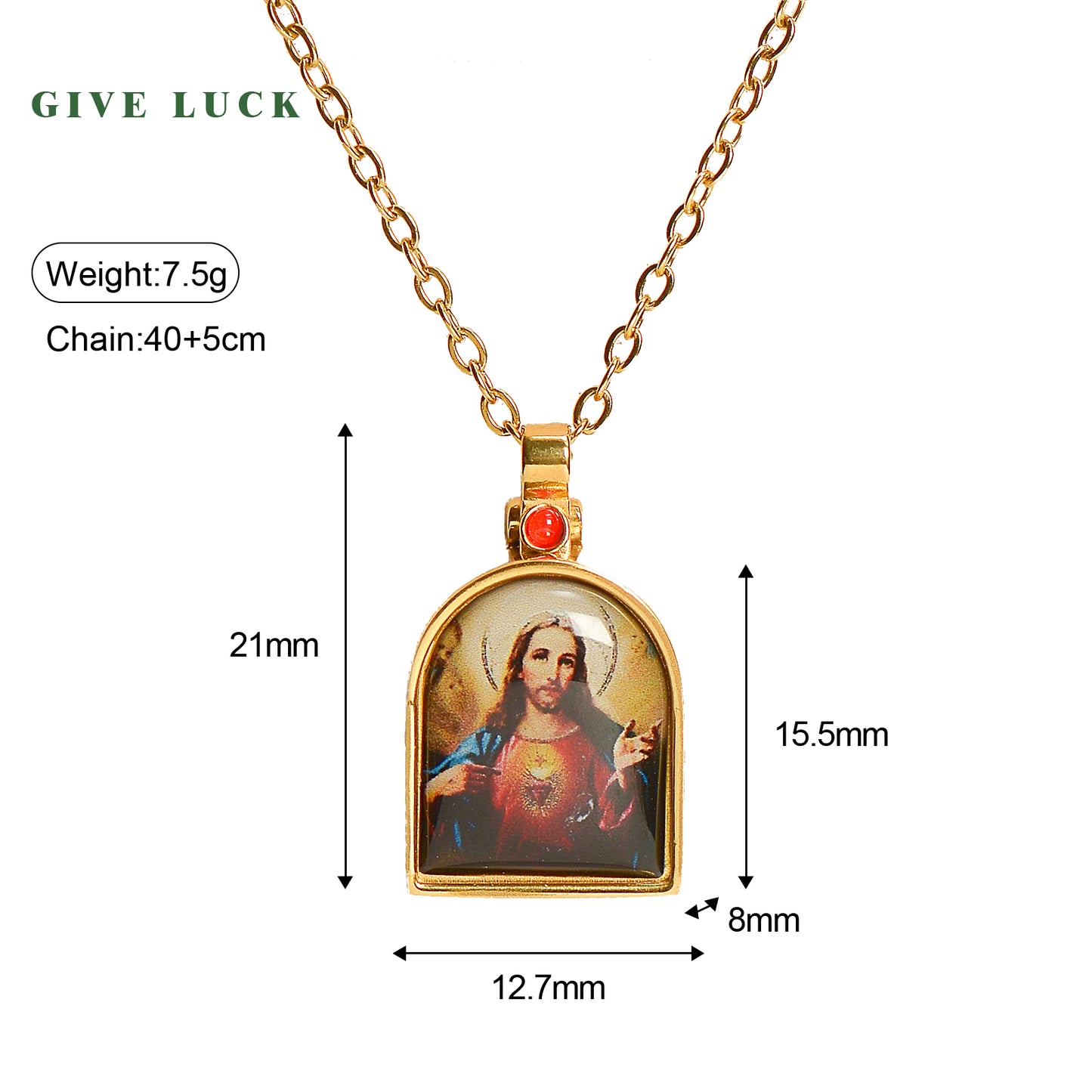 GIVELUCK Stainless steel Linglong Gawu box door shaped gold - customized