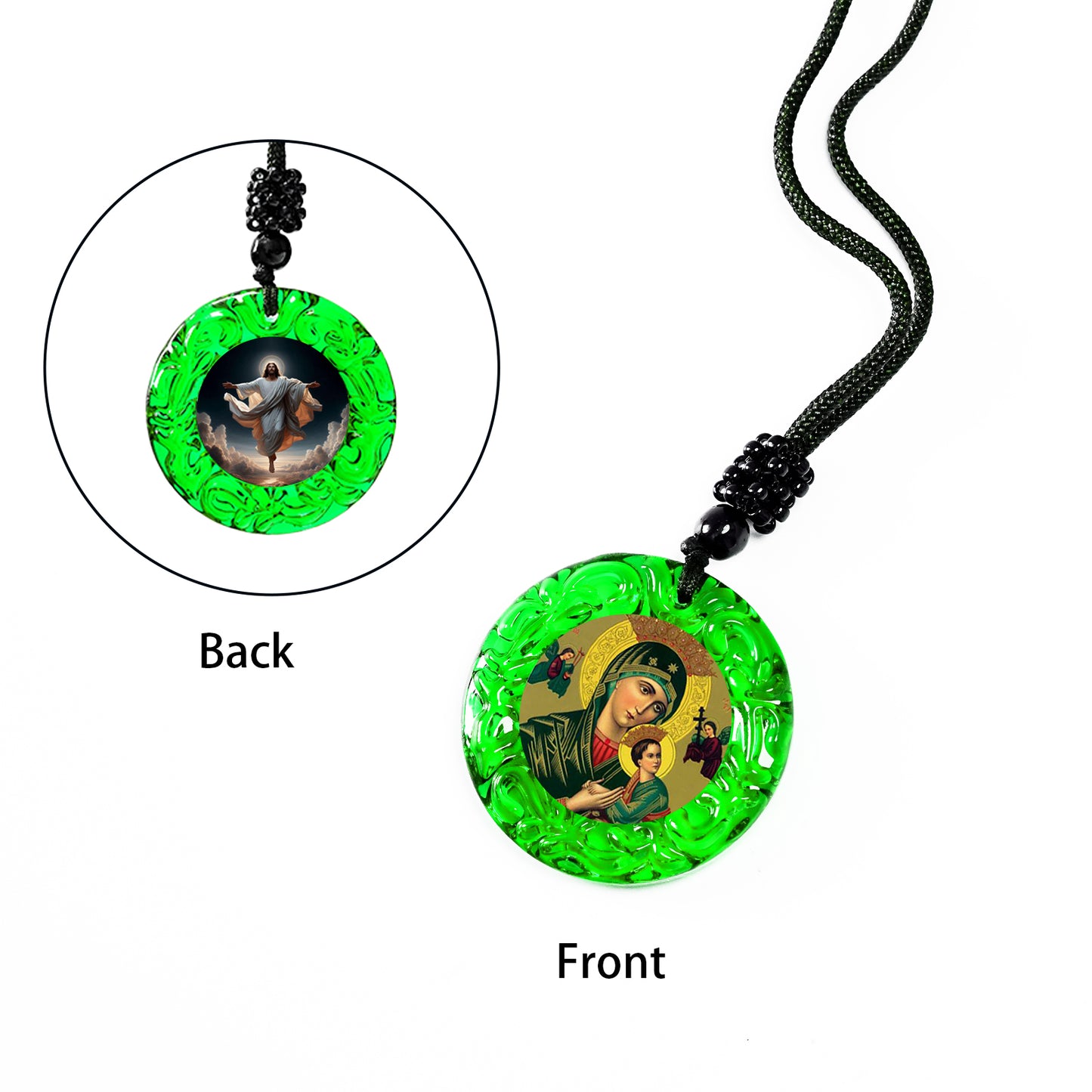 GIVELUCK Glass Small Circle - Green - Customized Pattern