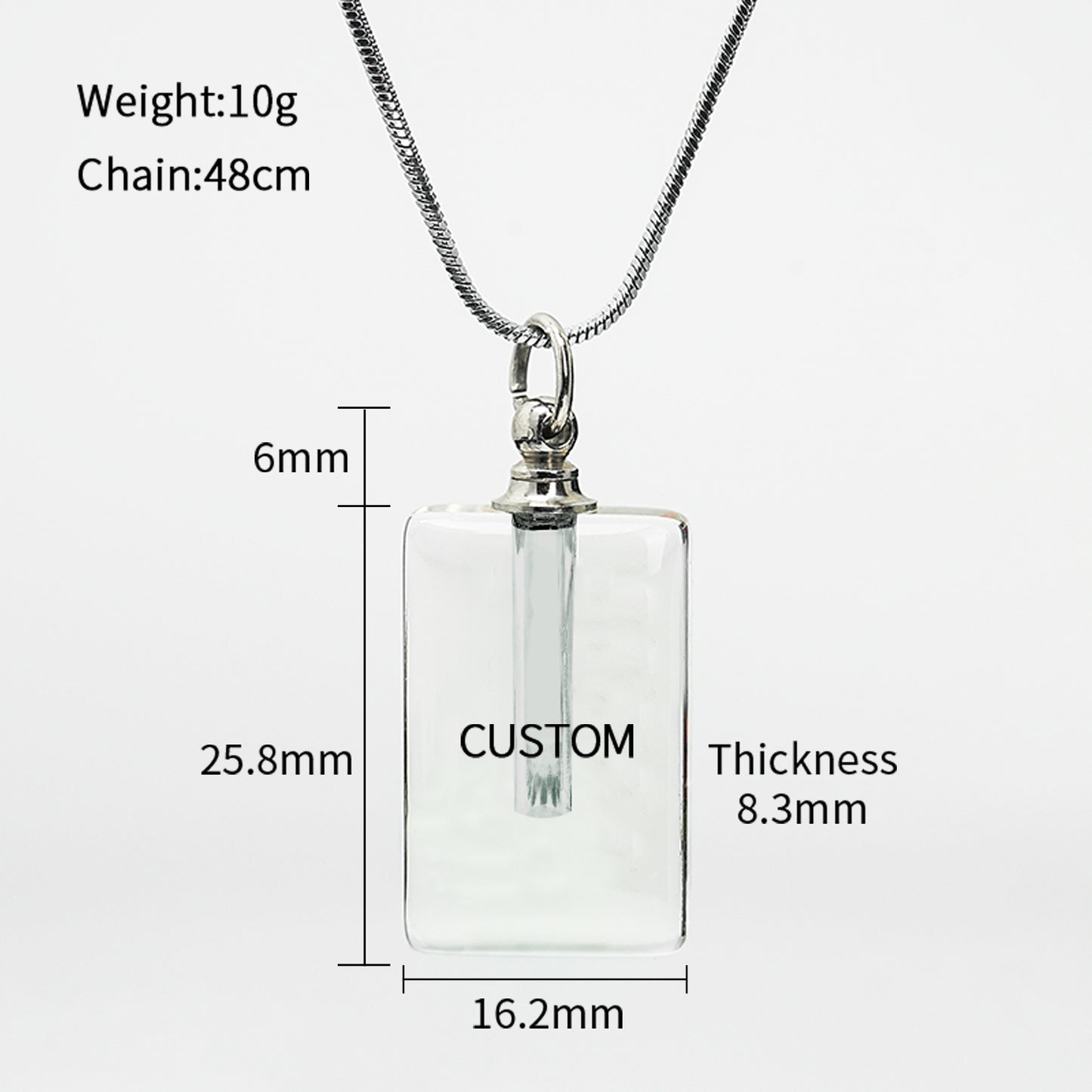 GIVELUCK Crystal Ruyi Treasure Bottle Large Rectangular