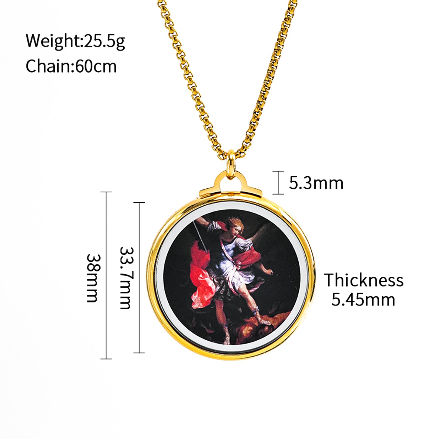 GIVELUCK Stainless steel Buddha ear gold large size non opening and closing - customized