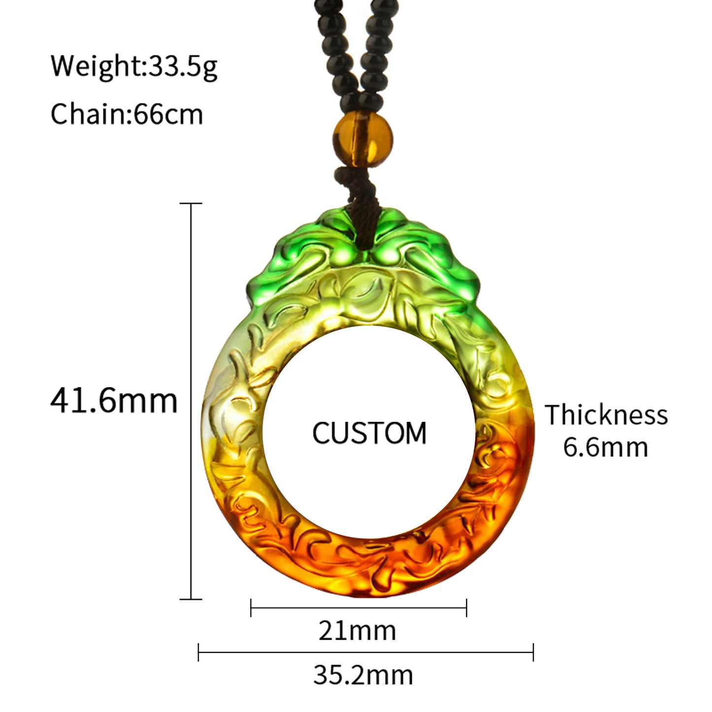 GIVELUCK Customized Ruyi pattern on glass