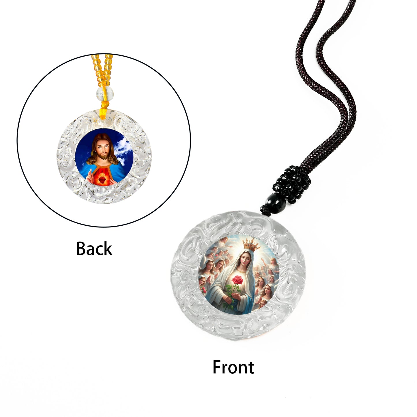 GIVELUCK Glass small circle - white - pattern customization
