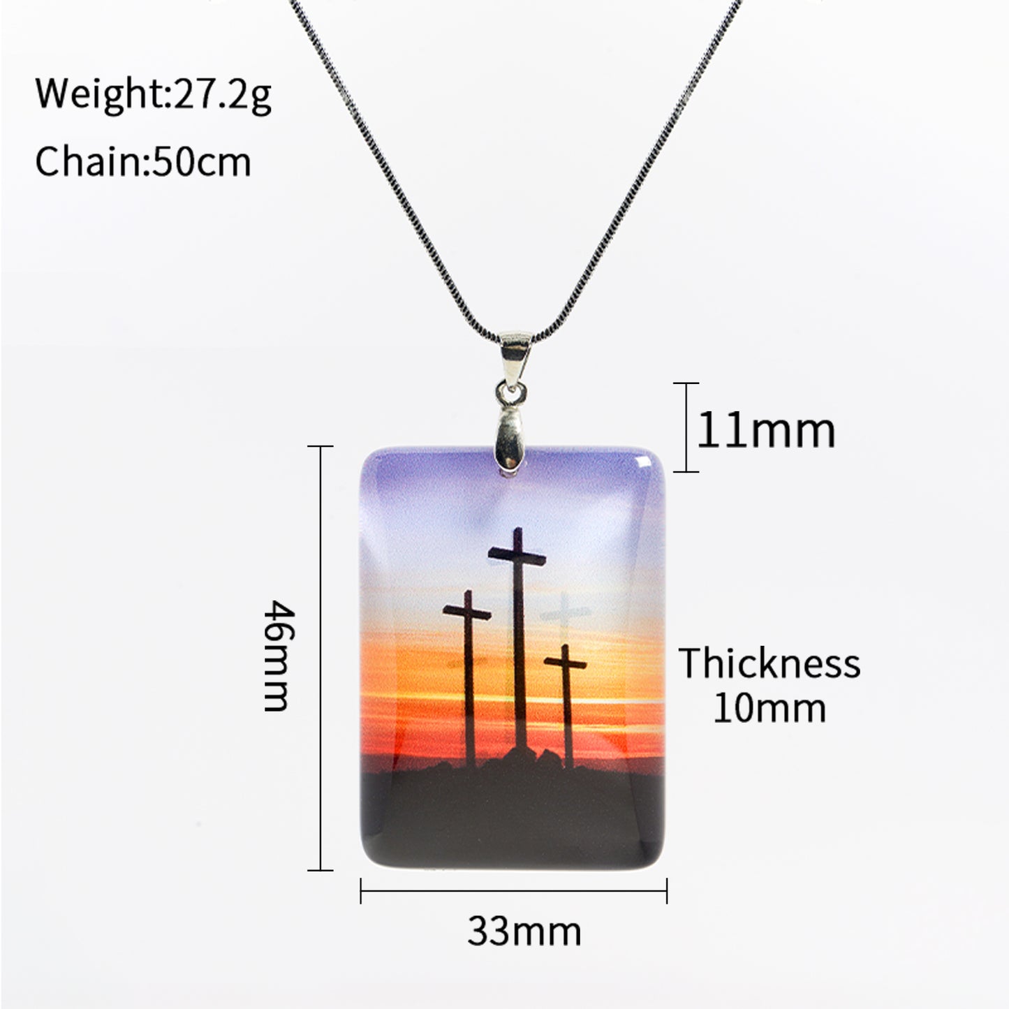 GIVELUCK Customized Crystal Tangka Large Rectangular Pattern