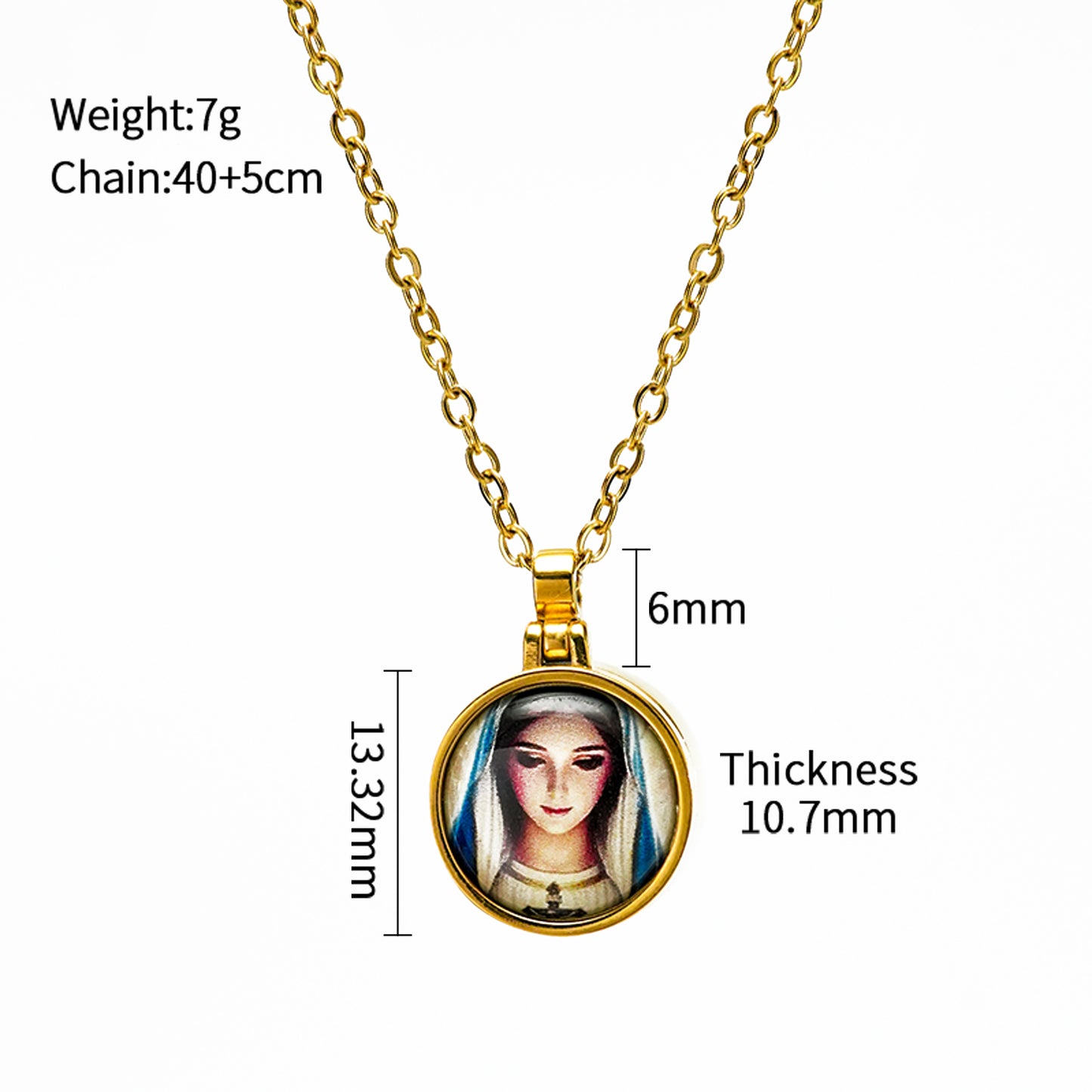 GIVELUCK Stainless Steel Linglong Gawu Box Round Gold - Customized