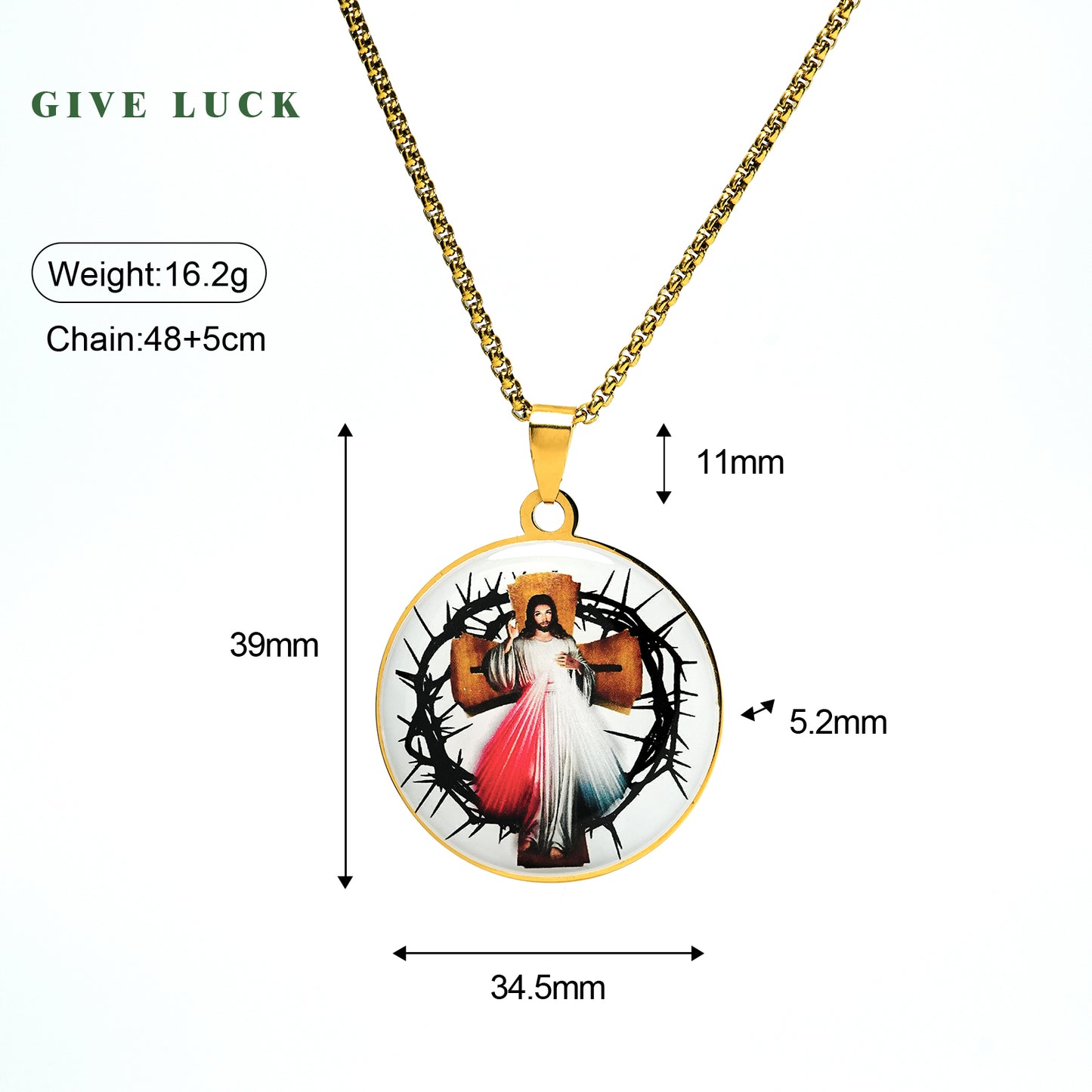 GIVELUCK stainless steel Brand Painted Circular Golden - Customized