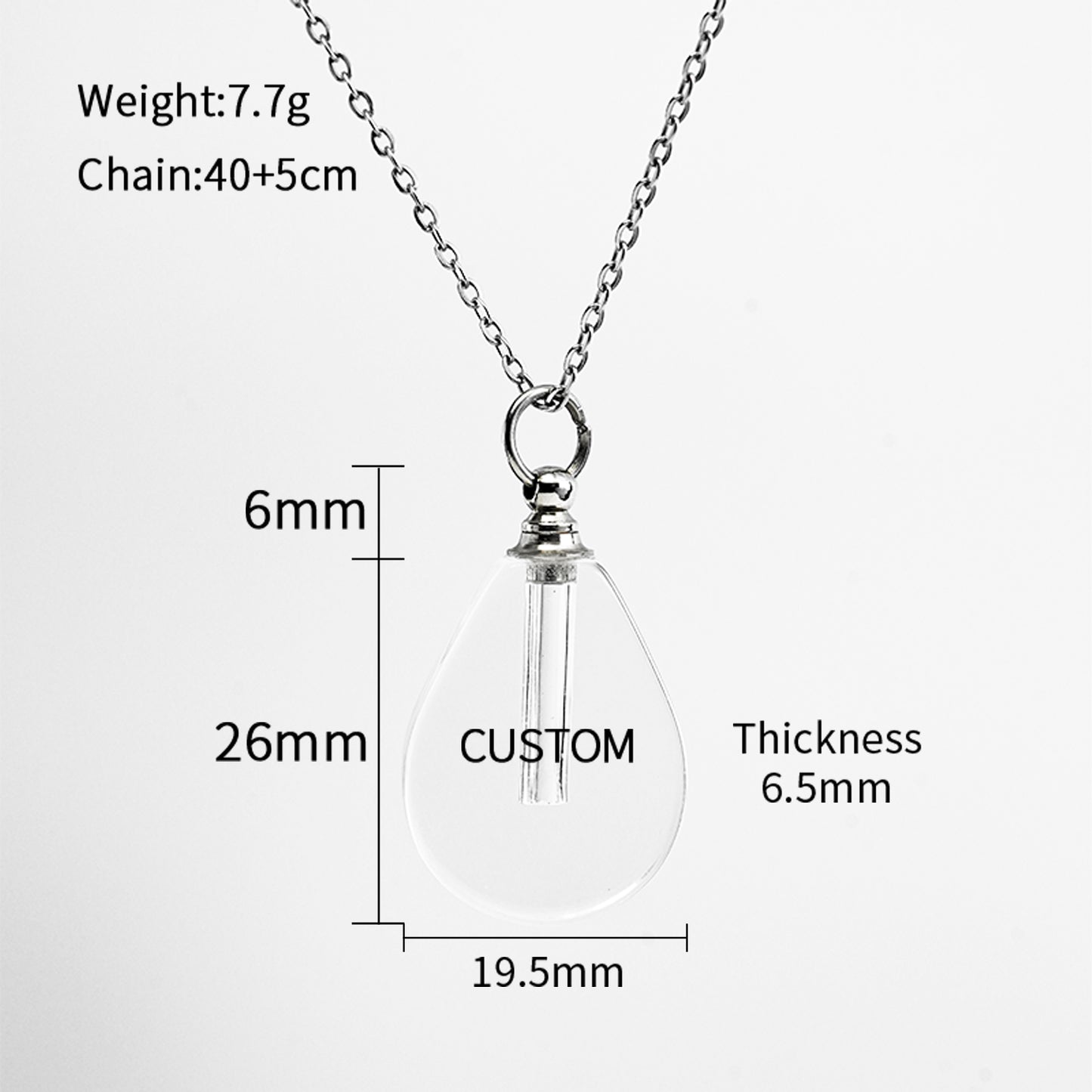 GIVELUCK Customized Crystal Ruyi Treasure Bottle Water Drop Pattern