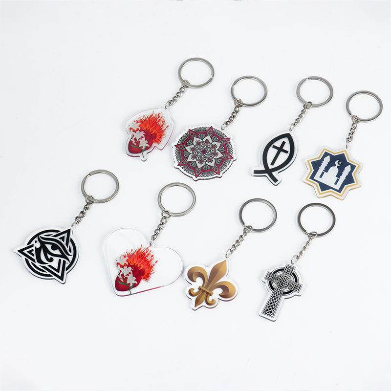 GIVELUCK Acrylic keychain, with customizable pattern and shape