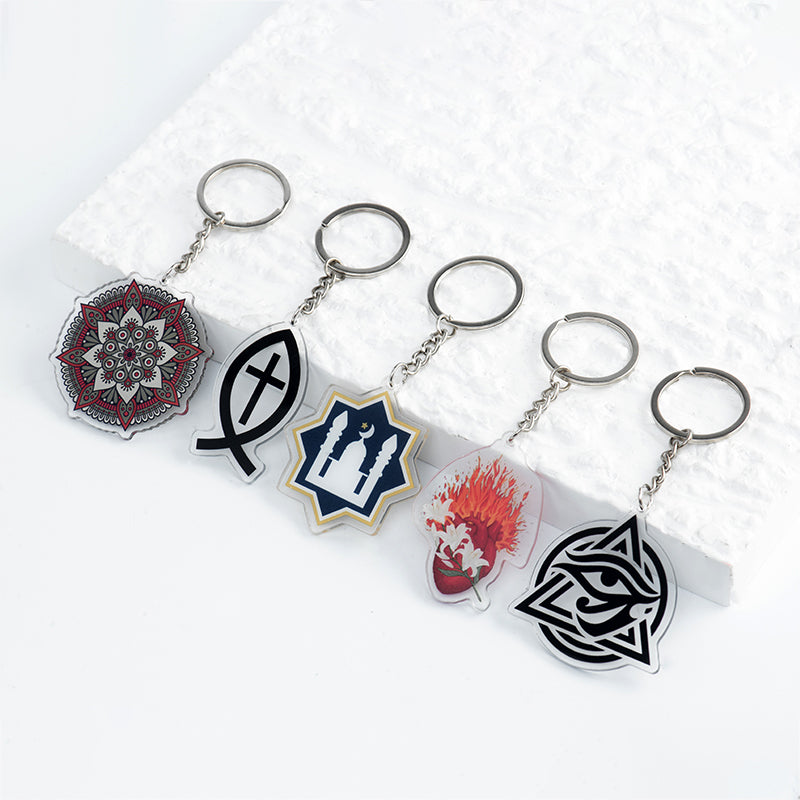 GIVELUCK Acrylic keychain, with customizable pattern and shape