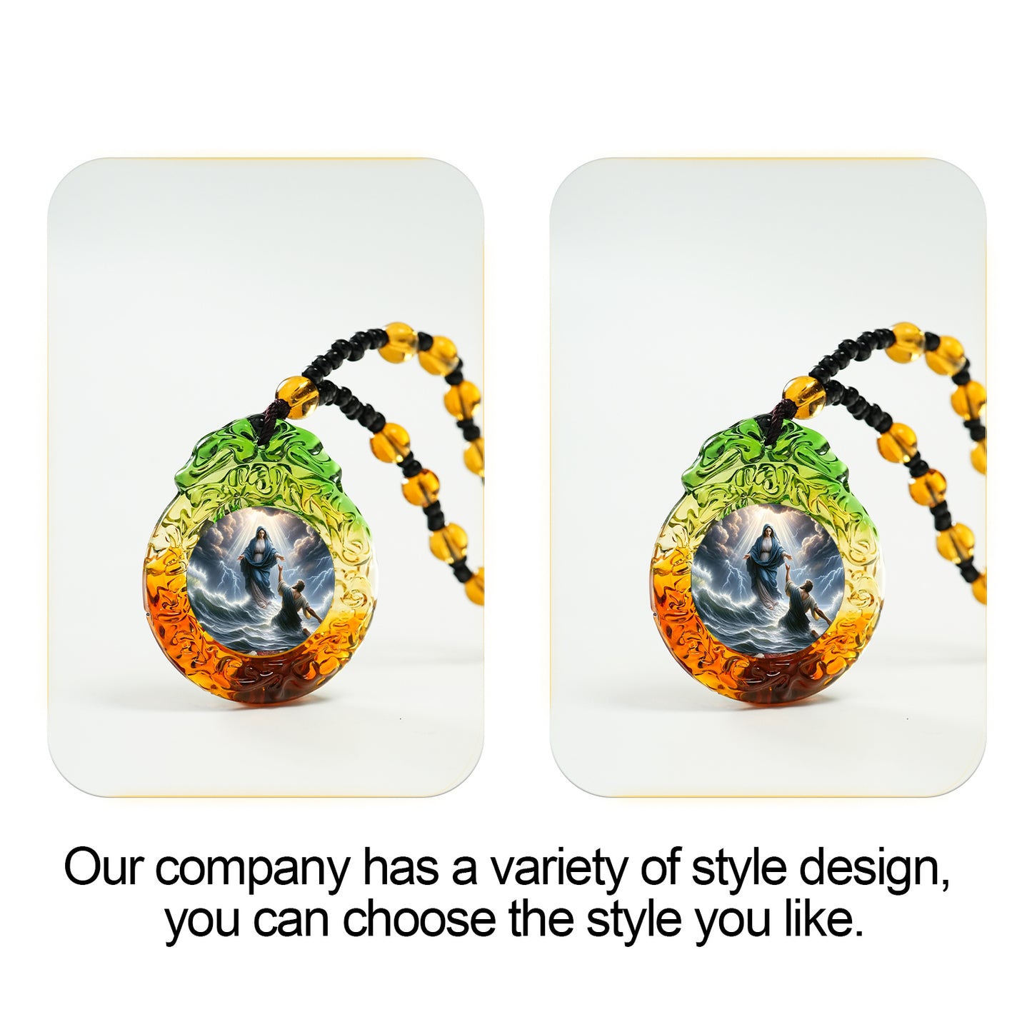 GIVELUCK Customized Ruyi pattern on glass