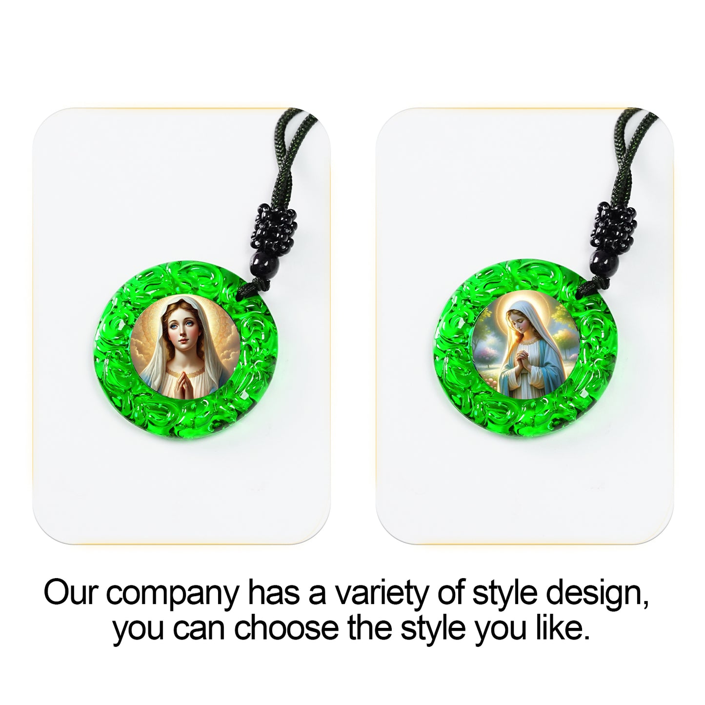 GIVELUCK Glass Small Circle - Green - Customized Pattern