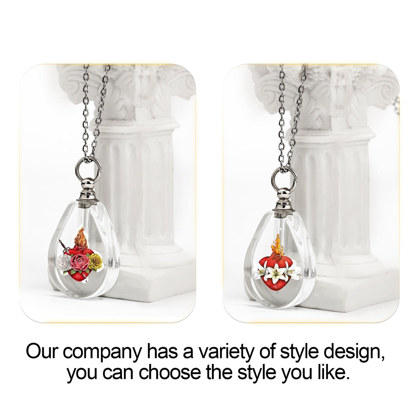 GIVELUCK Customized Crystal Ruyi Treasure Bottle Water Drop Pattern
