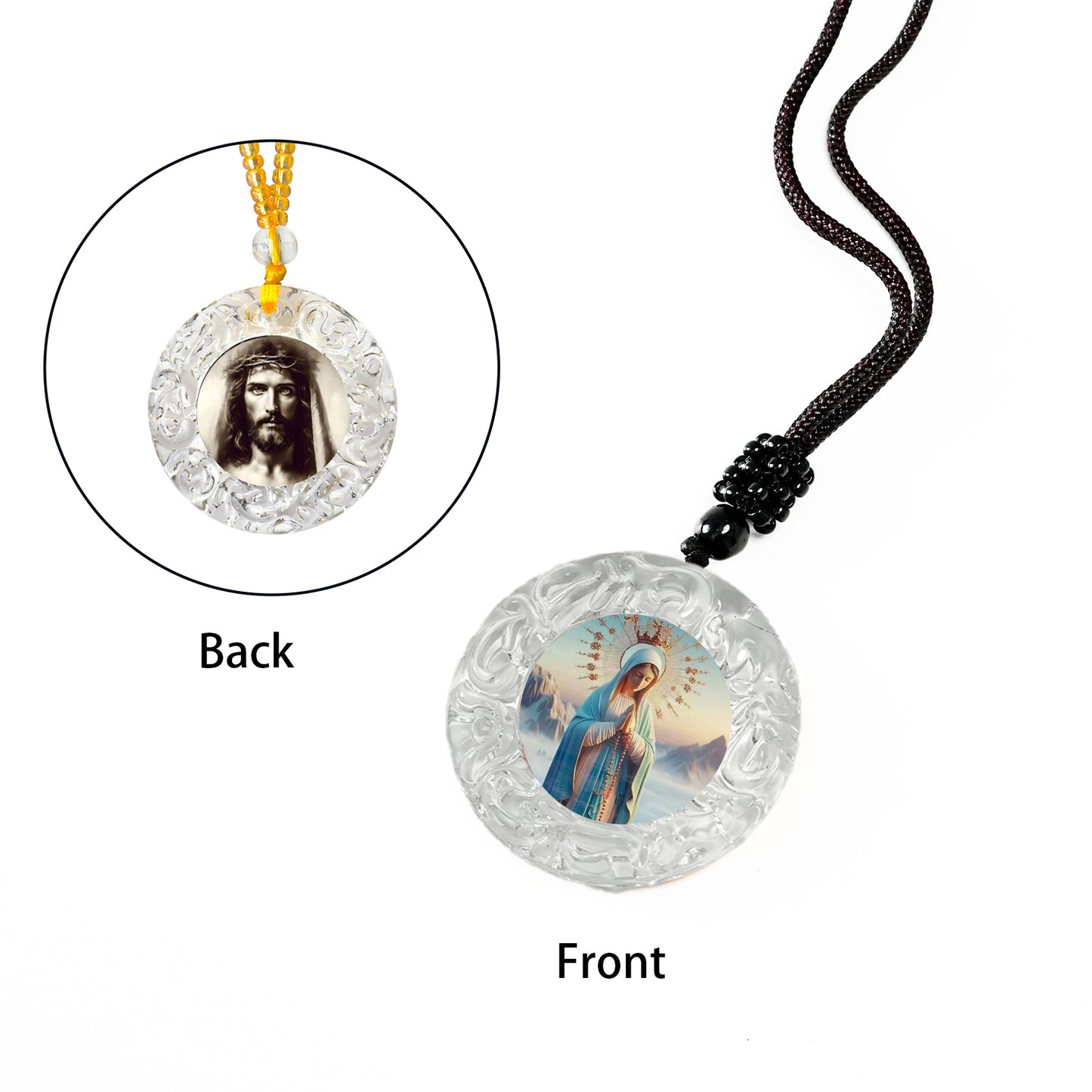 GIVELUCK Glass small circle - white - pattern customization