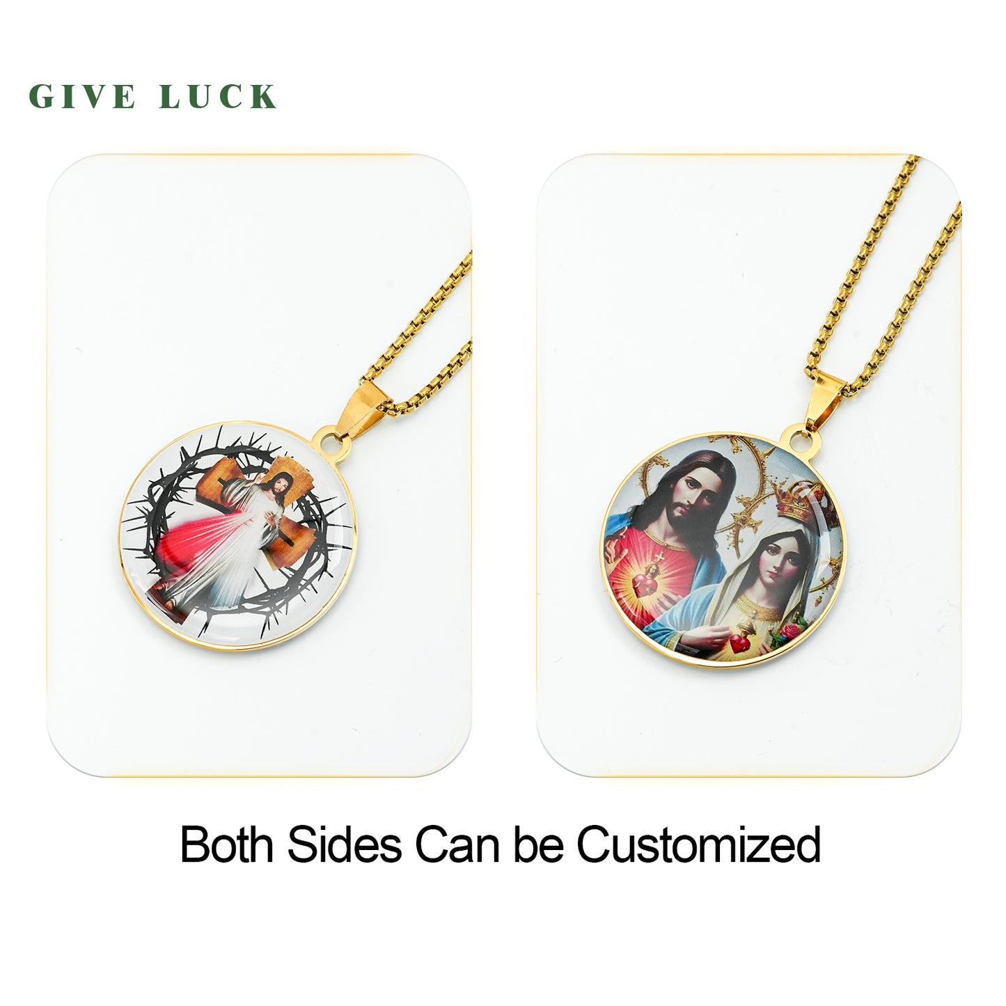 GIVELUCK stainless steel Brand Painted Circular Golden - Customized
