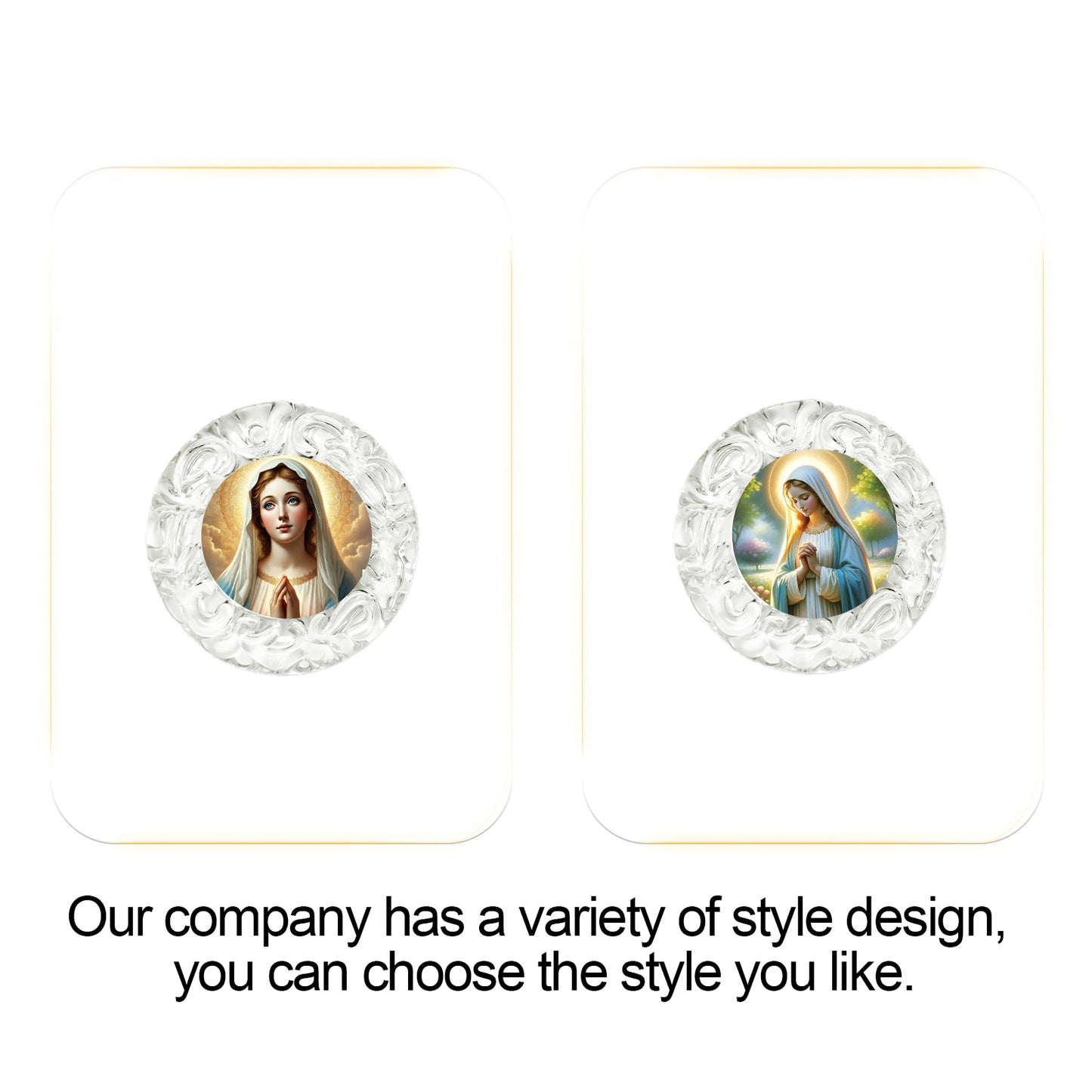 GIVELUCK Glass small circle - white - pattern customization