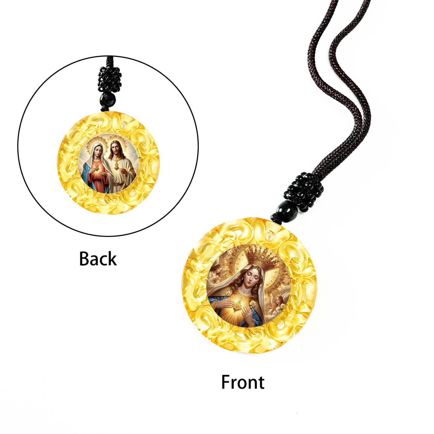 GIVLLUCK Glass small circle - yellow - pattern customization