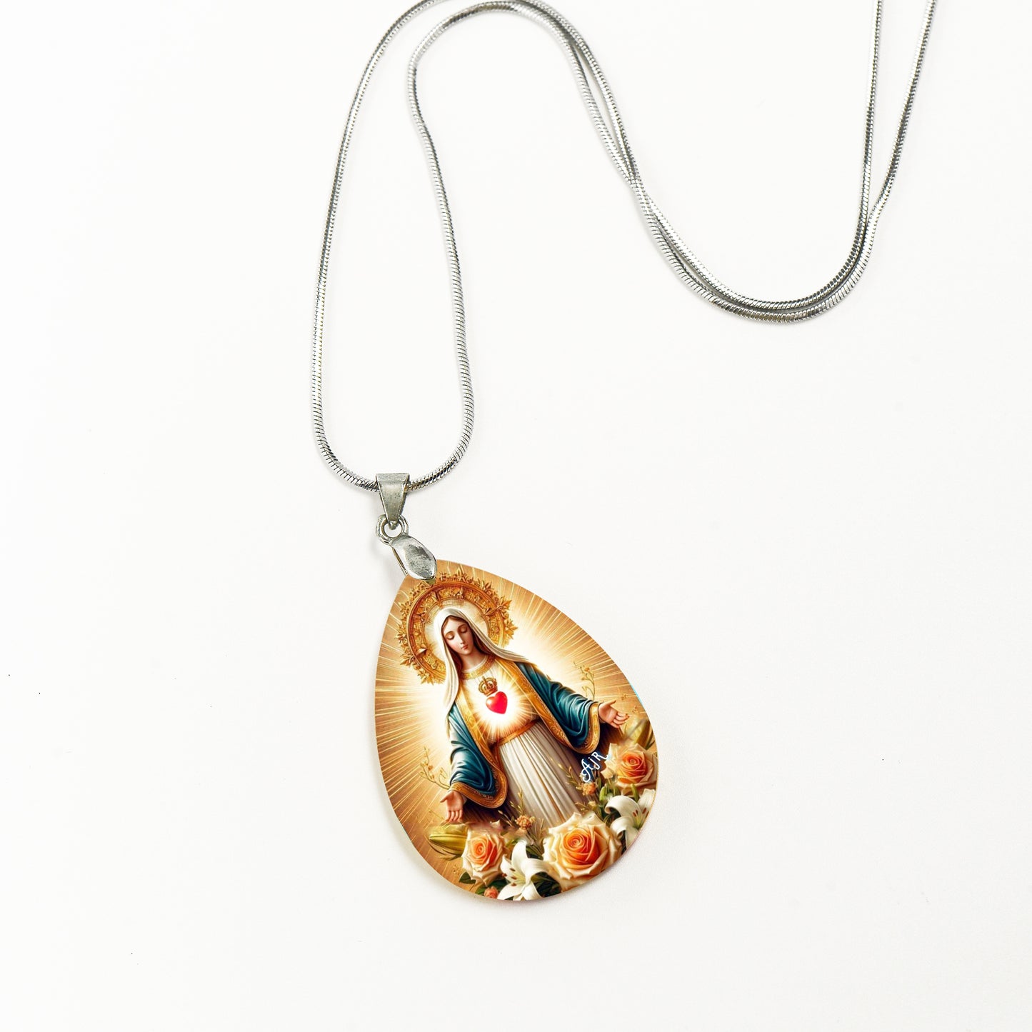 GIVELUCK Crystal Thangka Pendant Water Drop Shape - Customized
