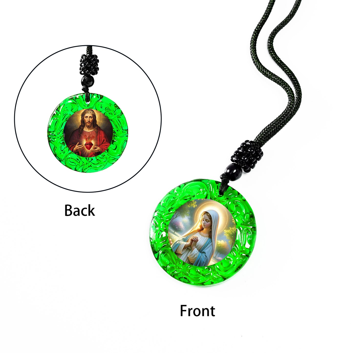 GIVELUCK Glass Small Circle - Green - Customized Pattern