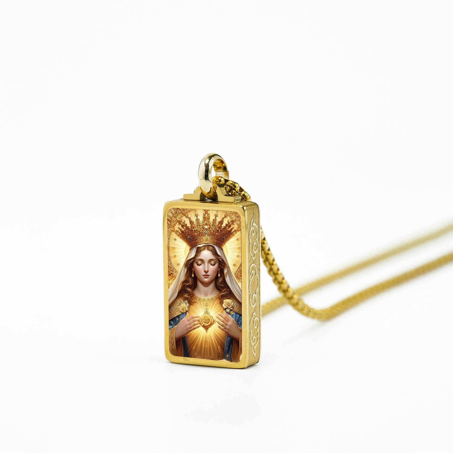 GIVELUCK Stainless Steel Fangtang Pendant Gold Large - Customized