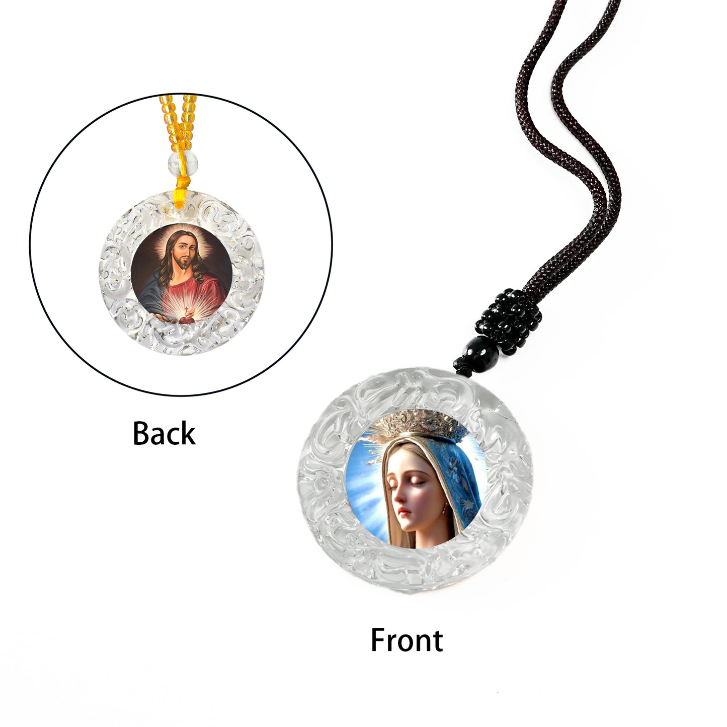 GIVELUCK Glass small circle - white - pattern customization