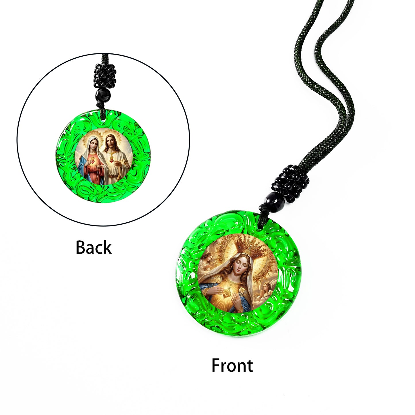 GIVELUCK Glass Small Circle - Green - Customized Pattern
