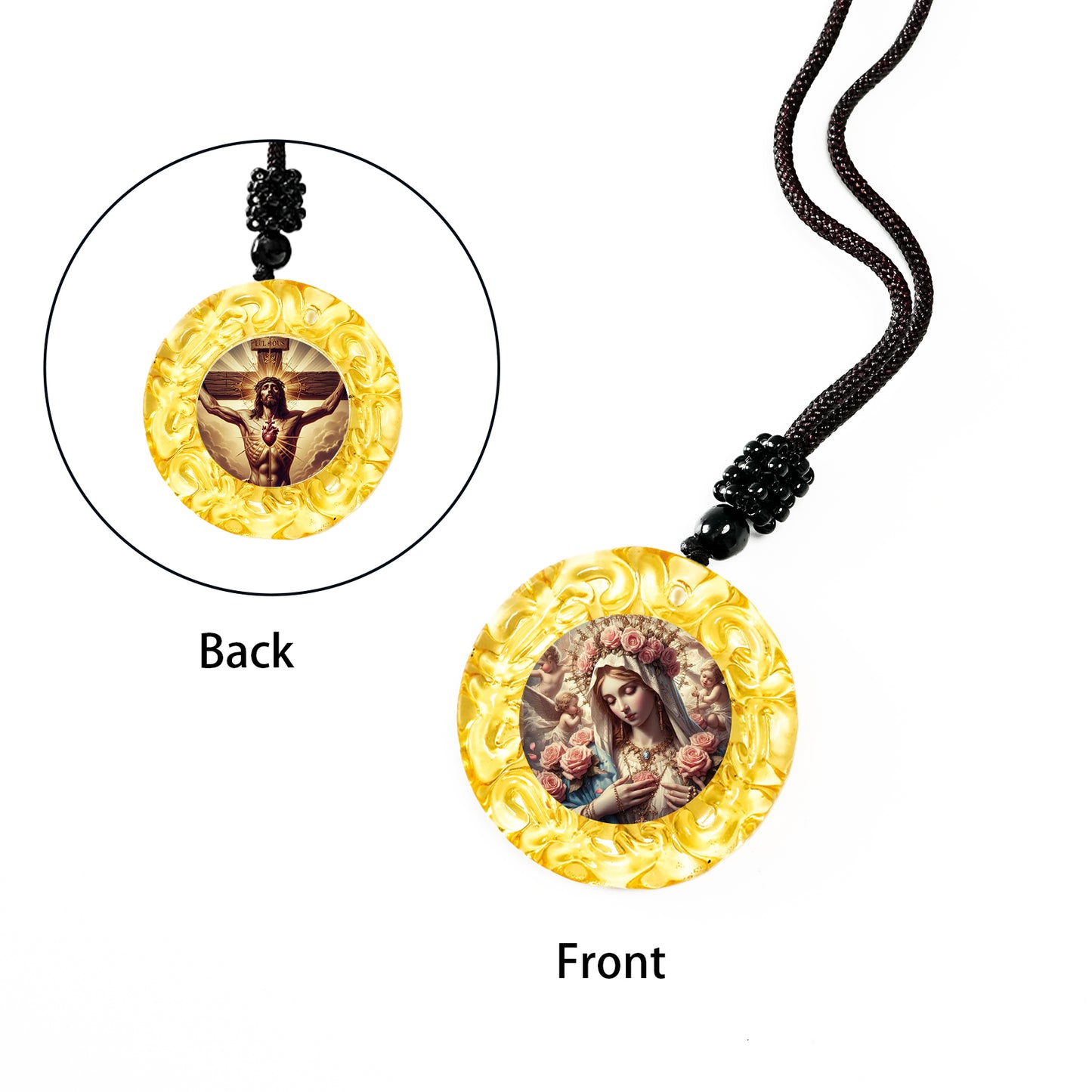 GIVLLUCK Glass small circle - yellow - pattern customization