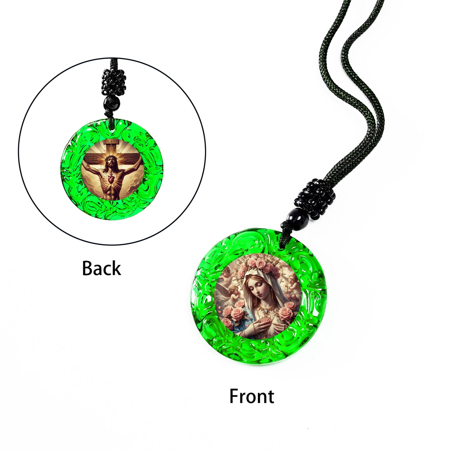 GIVELUCK Glass Small Circle - Green - Customized Pattern