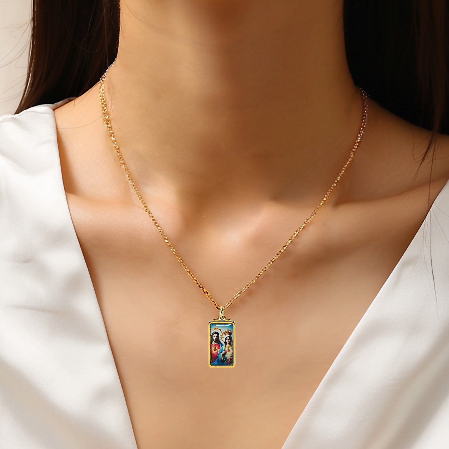 GIVELUCK Stainless Steel Fangtang Pendant Gold Large - Customized