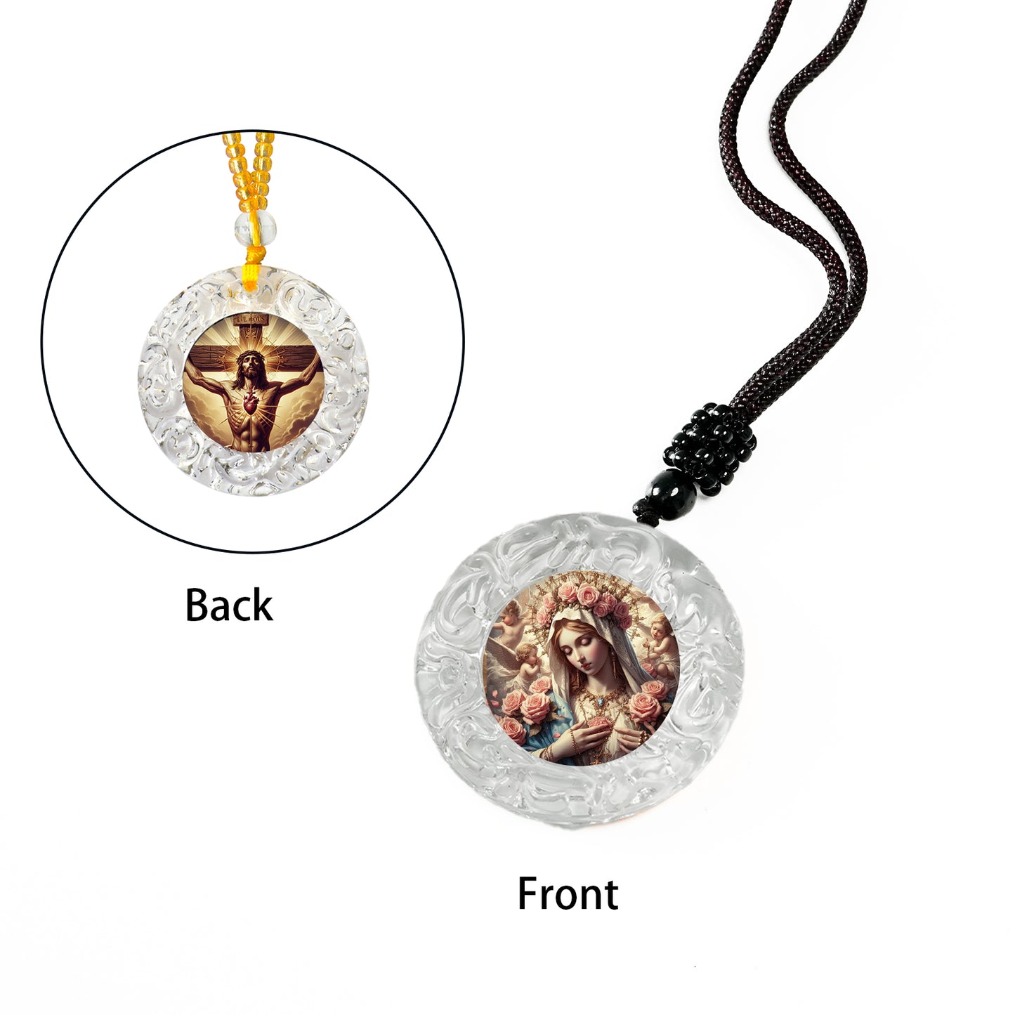 GIVELUCK Glass small circle - white - pattern customization